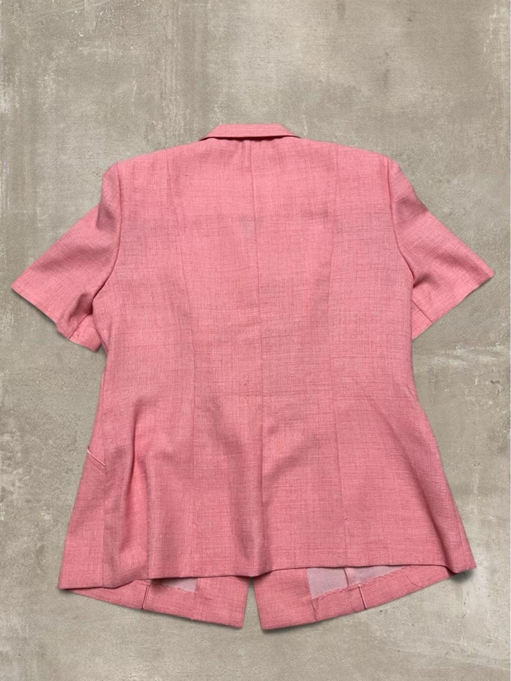 Koret Pink Structured Button Front Blazer Jacket Size 12 Vintage - Picture 7 of 7